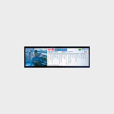 38 pulgadas Tipo de barra TFT LCD de publicidad en interiores y exteriores Aplicación de transporte de autobuses