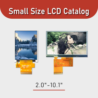 Brillo del catálogo de pantalla LCD de tamaño pequeño de 2"-10,1" 250-1000 nits