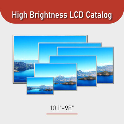10.1-98" Tamaño del panel Display LCD de alto brillo con 700-5000 Typ. Brillo