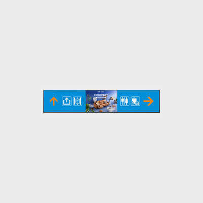 Personalización del brillo del soporte publicitario Android Bar-TFT de doble cara de 47,6 pulgadas
