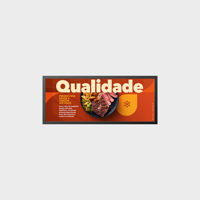 Nueva solución de diseño de corte tipo barra de 29,57 pulgadas con soporte de solución 1920*760 1000nits
