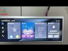 Pantalla de pantalla LCD de 9 pulgadas de tipo barra 1280*448 LVDS 500nits Para transporte público