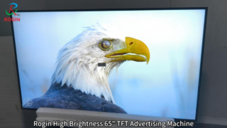 65 Inch High Brightness Panel 3840*2160 Resolution Advertising Machine